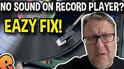 Troubleshooting No Sound on Your Record Player? Quick & Easy Fix! #vinyl #turntable #beginners