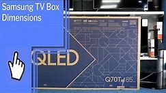 Samsung TV Box Dimensions- Complete Guide