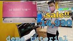32"LG smart tv demo tutorial