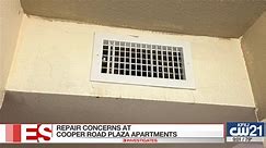 Repair concerns at Cooper Road Plaza
