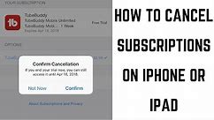How to Cancel Subscriptions on iPhone or iPad (2018)