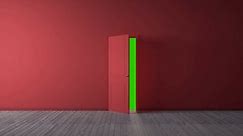 Green, Screen, Door Opening. Free Stock Video