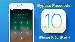 Bypass Passcode iPhone 5, 5c, iPad 4 iOS 10.x full signal | ATUnlock