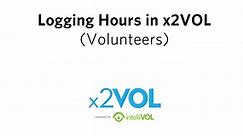 Logging your hours in x2VOL (Volunteers)