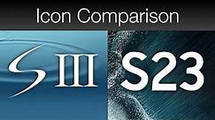Samsung Galaxy: S3 vs S23 Icons!