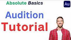 Adobe Audition tutorial for beginners - 2024
