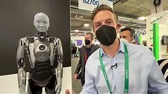 First in person demo ever of the Humanoid robot Ameca at CES 2022