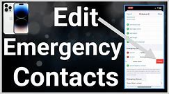 How To Edit Emergency Contacts On iPhone