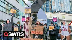 UK nurses go on their first strike in NHS history