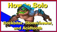 How to Beat Rockbiter Stonechewer and Acidtooth (World of Warcraft Pet Battles)