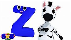 Letter Z Song, Z for Zebra, Learn ABC, Nursery Rhymes for Children by Bob The Train