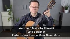 Free PDF: Waltz in C Major, Op.59 by Carcassi and Lesson for Classical Guitar