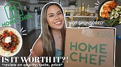 HOME CHEF REVIEW 2023 *not sponsored* | honest meals review, unboxing, price, meal delivery service