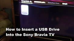 How to Insert a USB Drive Into the Sony Bravia TV Video by Krishna Das
