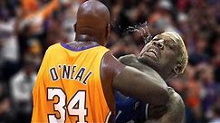 Shaquille O'Neal vs Dennis Rodman Most Heated Moments Compilation