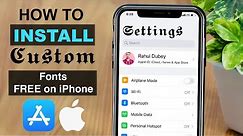 How to ℑ𝔫𝔰𝔱𝔞𝔩𝔩 ℭ𝔲𝔰𝔱𝔬𝔪 𝔉𝔬𝔫𝔱𝔰 on iPhone for Free? (No Jailbreak Needed)