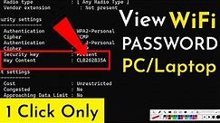 How to Find your WiFi Password on Windows 10,11 | How To See Your WiFi Password In Window 11 New