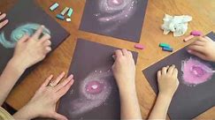 How to Draw a Spiral Galaxy with Chalk Pastels