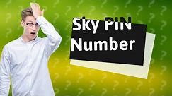 How many digits is a Sky pin number?