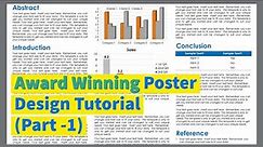 How to make an academic poster in powerpoint - Part 1
