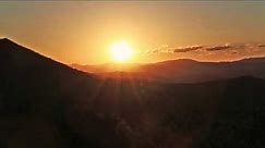 Beautiful Golden Mountain Sunset Time Lapse Royalty Free Stock Footage