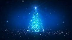 Christmas Tree Blue Party Background - XMAS VJ Loop - Christmas Loop