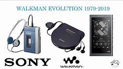 SONY Walkman evolution 1979-2019