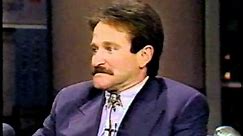 Robins Williams on LATE NIGHT with DAVID LETTERMAN. Dead Poets Society. 1989
