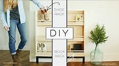 DIY Shoe Rack | Book Rack [Easy Storage & Organization Shelf]