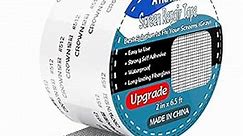 Anti Insect Screen Repair Tape - Upgraded (2" x 80"), Window Screen Tape Mesh Repair, Strong Adhesive & Waterproof Screen Patch Repair Kit (Silver-Gray)