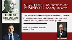 Jack Welch: The Man Who Broke Capitalism — with NYT Reporter & Book Author David Gelles