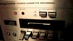 Repair 1976 Magnavox cassette player.