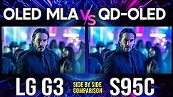 LG G3 vs Samsung S95C | Best TV of 2023? OLED Comparison
