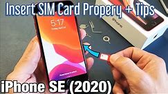 iPhone SE 2 (2020): How to Insert Sim Card Properly + Tips