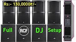 RCF Full Dj Setup Only Rs- 130,0000 Review And Connection | 4top 4singal bass rcf dj setup