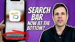 Move the iPhone Search bar back to the top of the screen