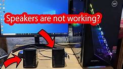 How to connect speakers to pc windows 10
