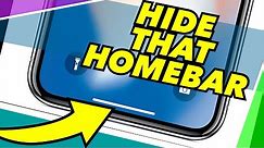 Hide & Disable the Home Bar on iPhone X WITHOUT Jailbreaking! Easy Guide!