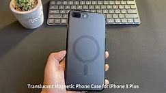 Translucent Magnetic Phone Case for iPhone 8 Plus