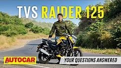 TVS Raider 125 review - Real-world test - Fuel economy, features & more | Road Test | Autocar India