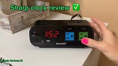 SHARP Digital Alarm Clock with 2X Power Outlets Review!
