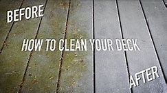 How To Clean A Deck || Dr Decks