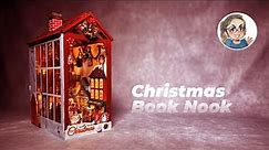 Christmas Haven | DIY Miniature Booknook Crafts | Book nook by Cutebee