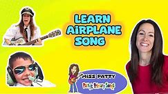 Learn Airplane Song for Children by Patty Shukla| I Want to Be a Pilot Occupation Song Nursery Rhyme