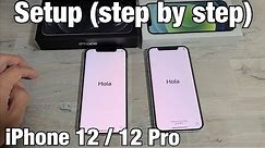How to Setup (step by step) iPhone 12 / 12 Pro