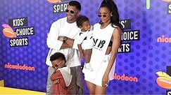Ciara and Russell Wilson 2018 Kids' Choice Sports Awards Orange Carpet