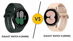 Samsung Galaxy Watch 4 (40mm) vs (44mm) - Compare the differences