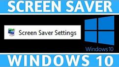 How to Change Screen Saver Settings - Windows 10 Screensaver Tutorial