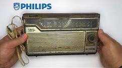 RESTORATION the Vintage 70's Portable PHILIPS Transistor Radio