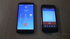 Incoming call & Outgoing call at the Same Time lG Google nexus 5+ Expaly Alto